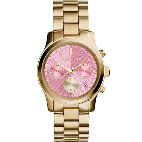 relogio michael kors rosa preço|Relógios em dourado.